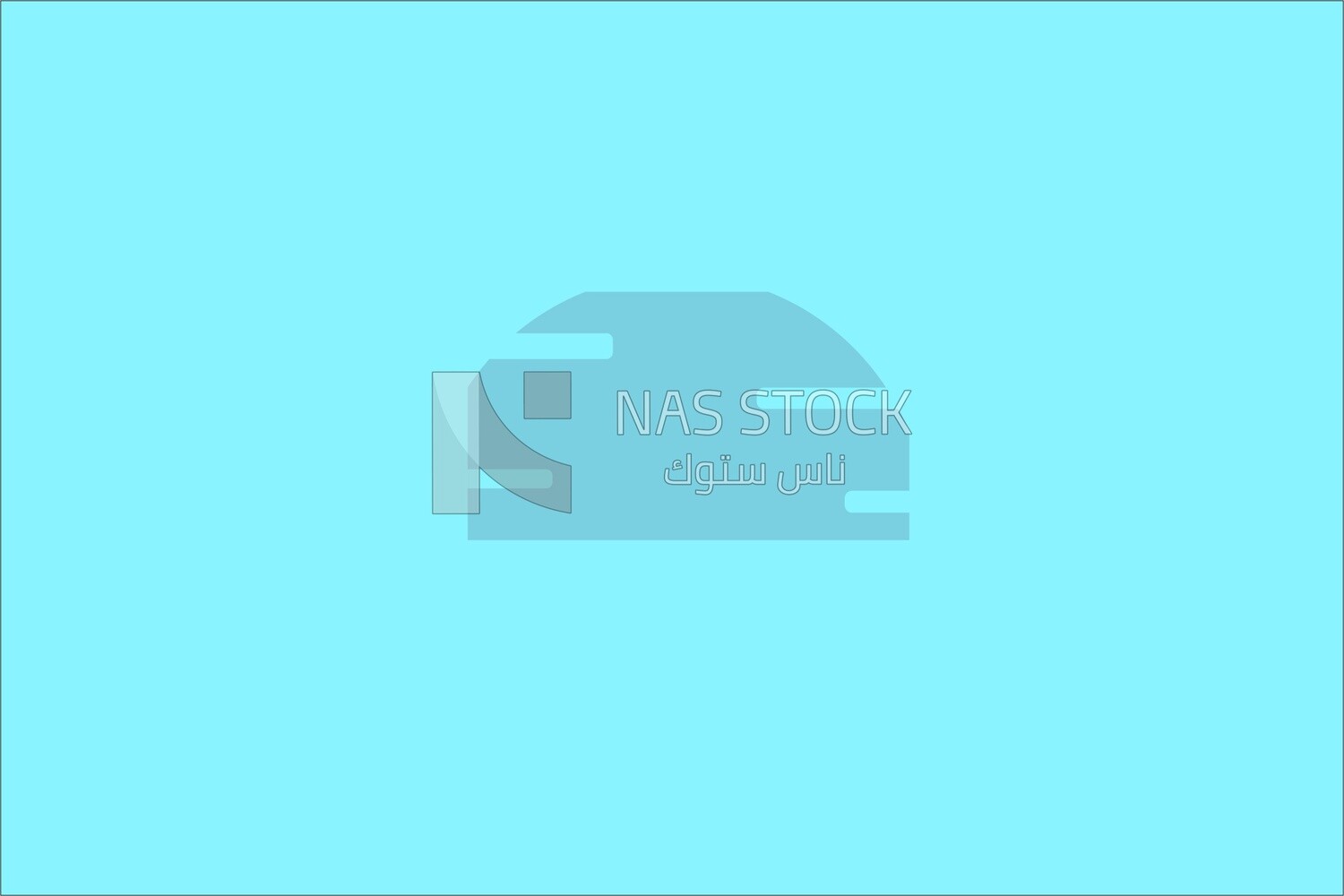 White background