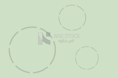 Green background with circles