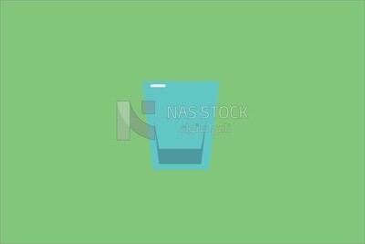 كوب ازرق صغير لطيف