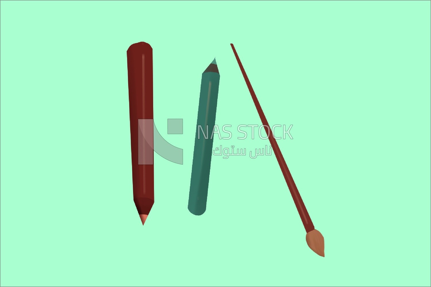 Coloring pens and brushes