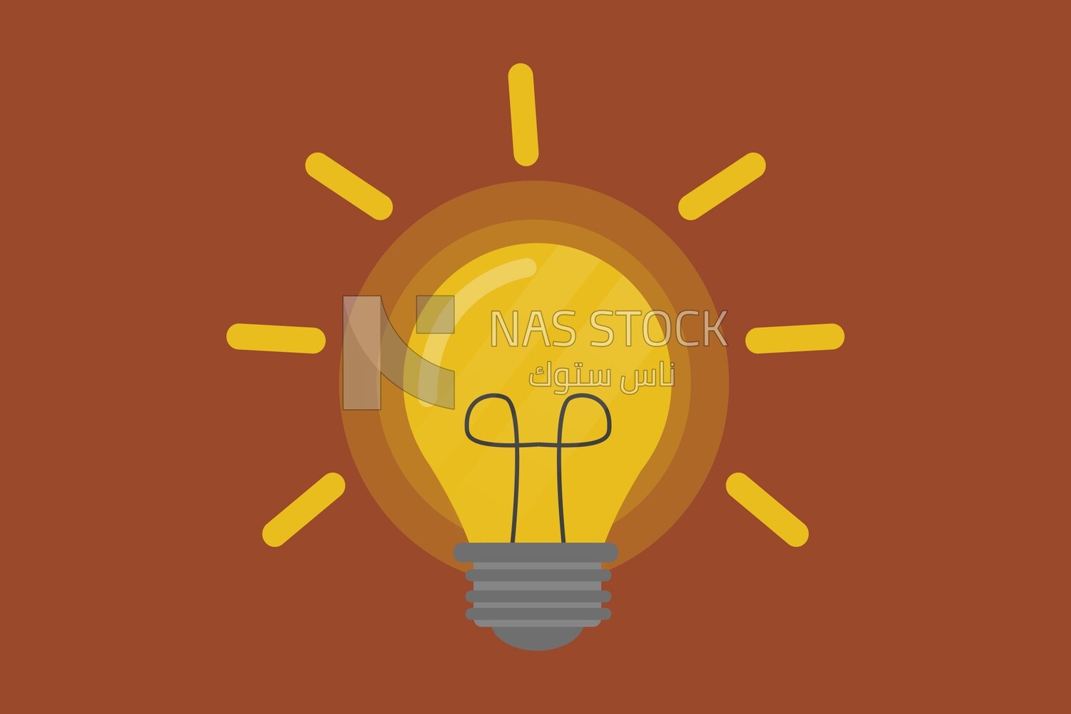 Energy and idea symbol