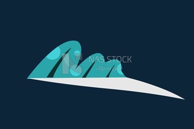 مجموعة شجيرات زرقاء صغيرة لطيفة