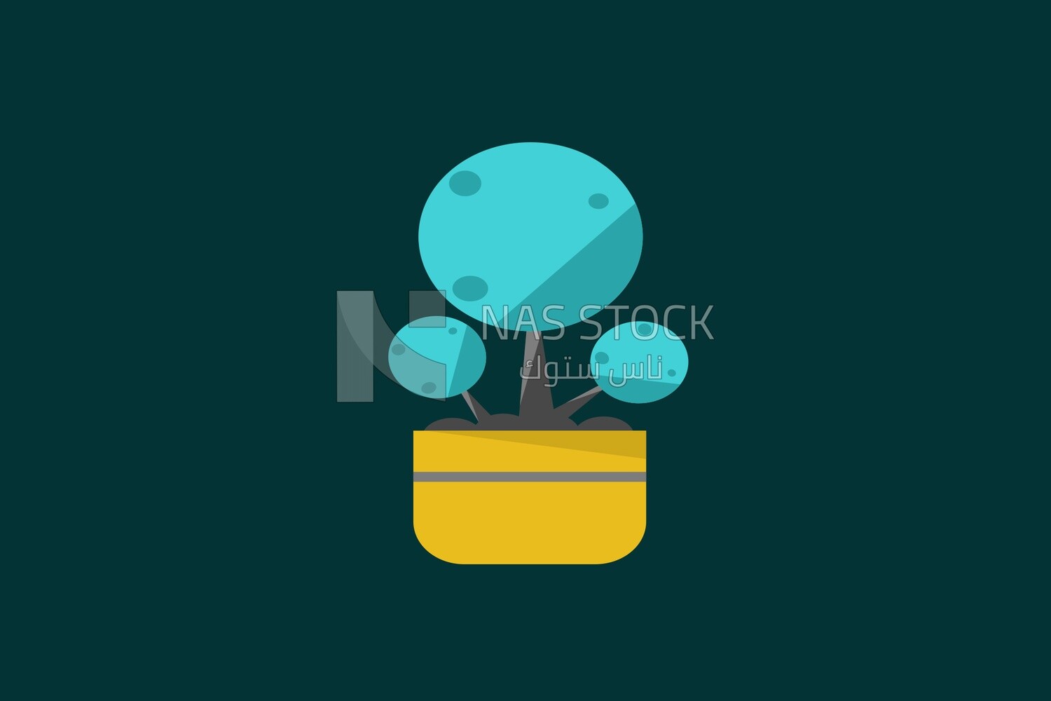 Round tree bush