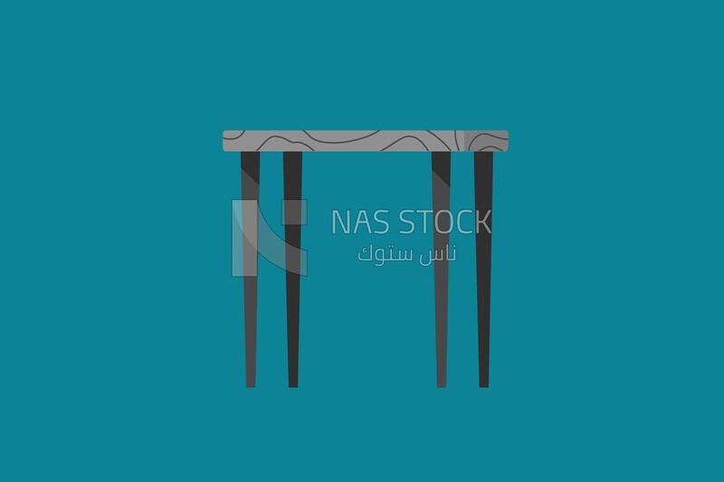 Table with long legs