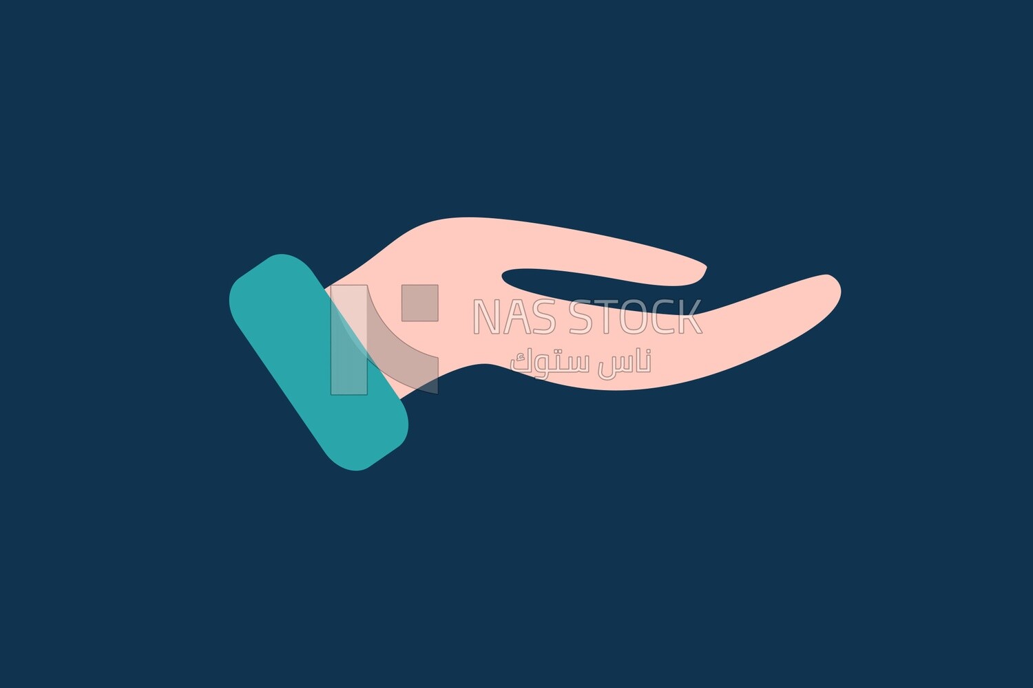 Extended hand