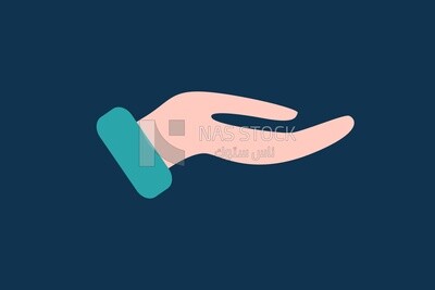 Extended hand