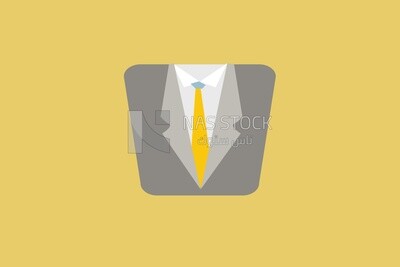 Suit with tie