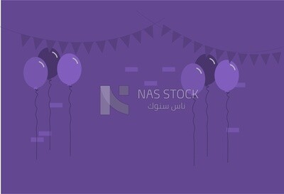 Background with balloons
