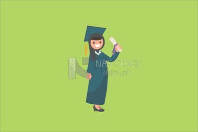 Graduating girl