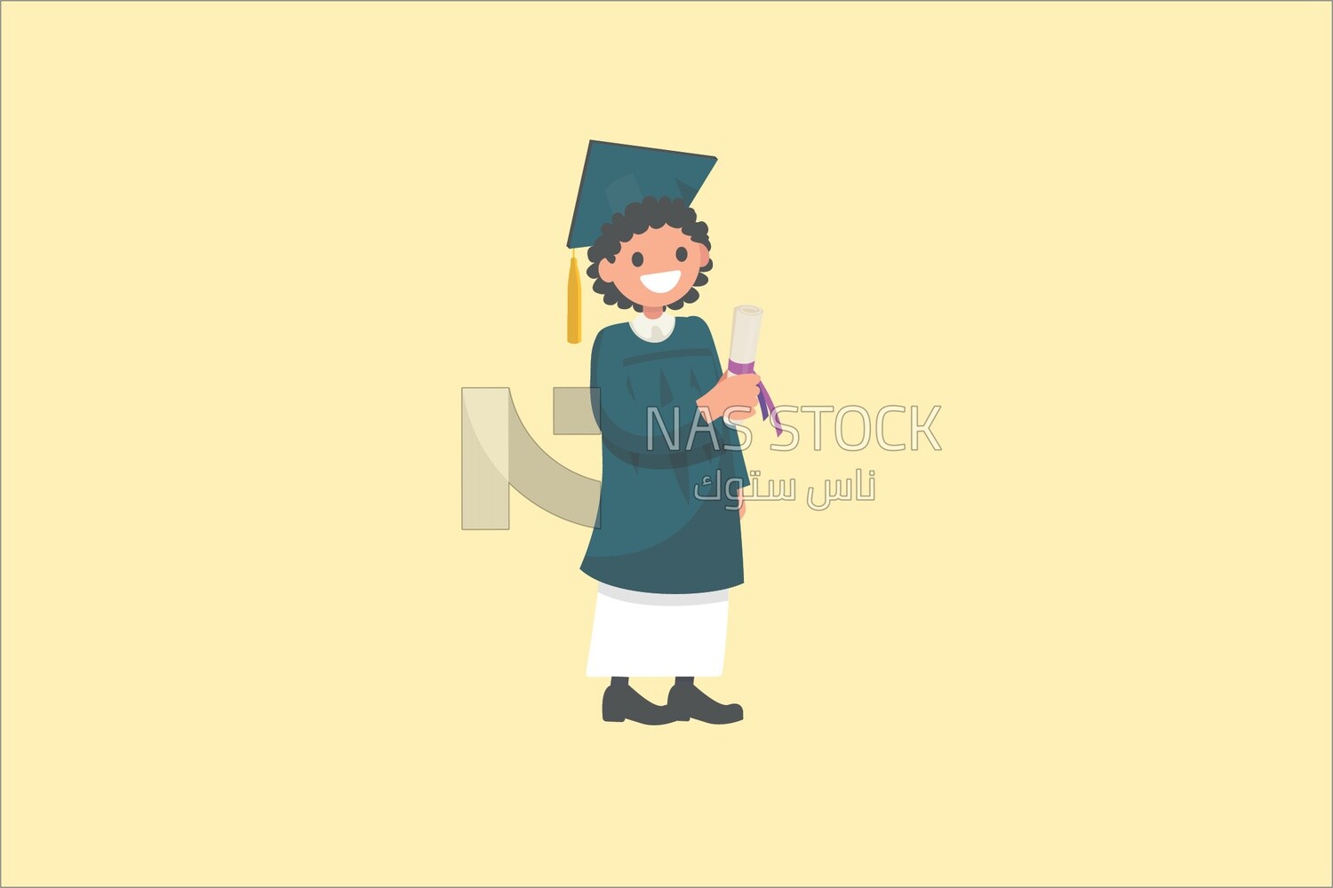 Graduating girl