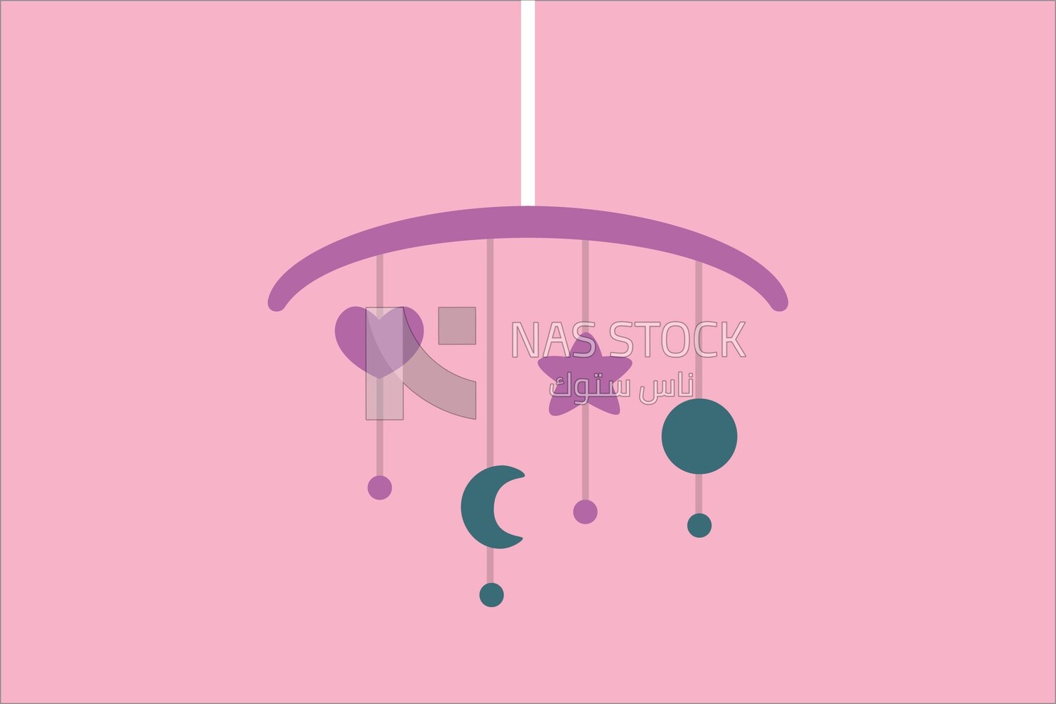 Baby bed hanging toy