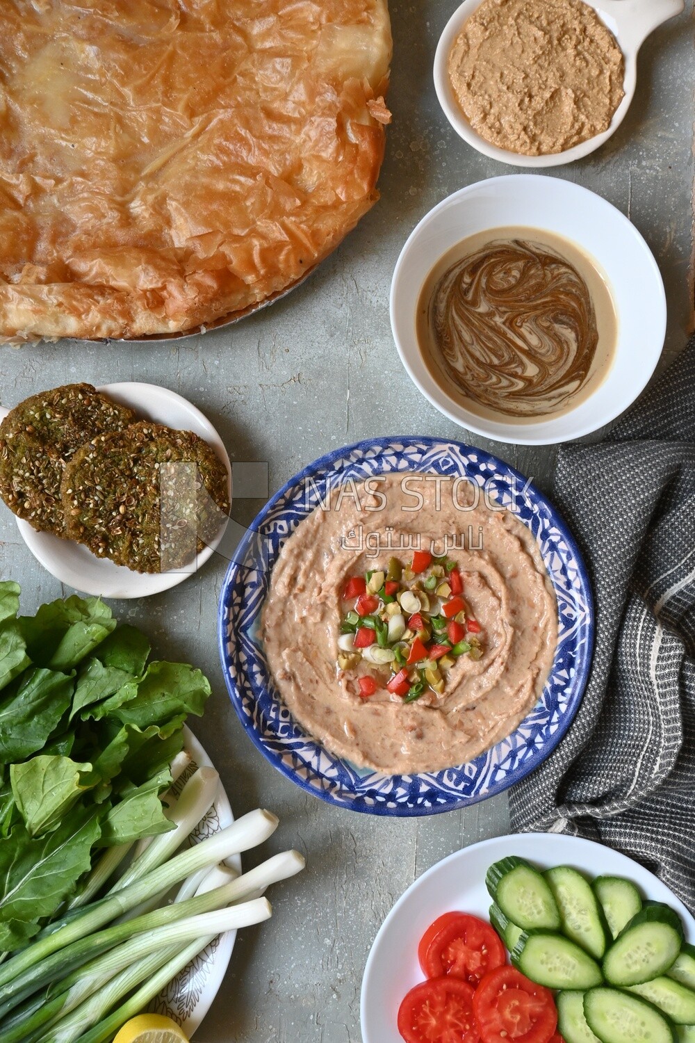 Feeter meshaltet with honey, cheese, and bread