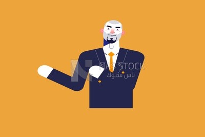 رجل يقف ويرتدى بدلة
