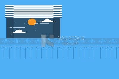 Wall and window background