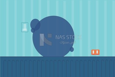 Blue wall background