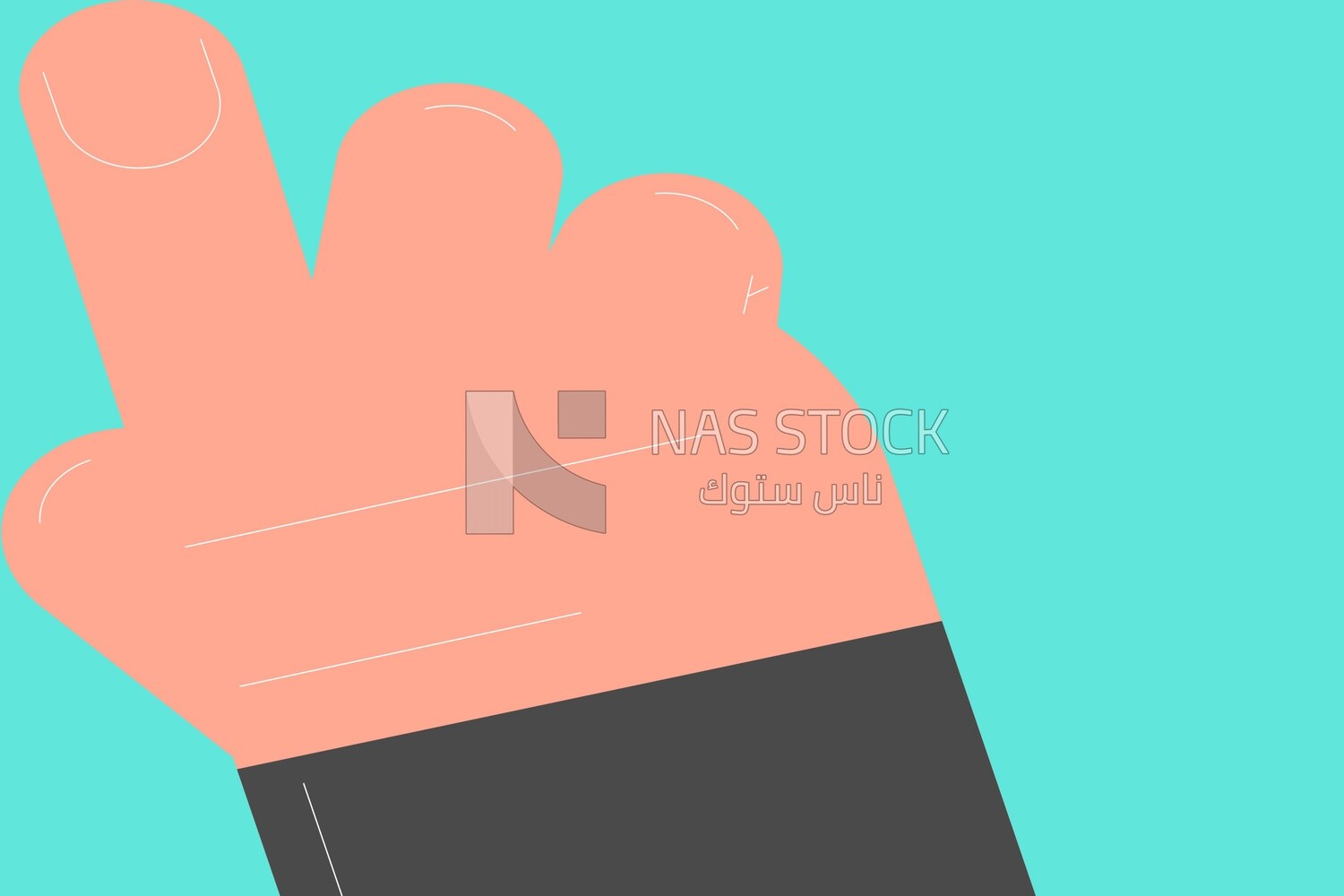 Raised finger