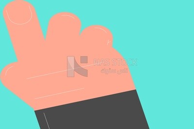 Raised finger