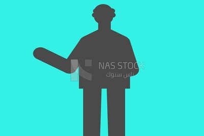 Shadow of a man