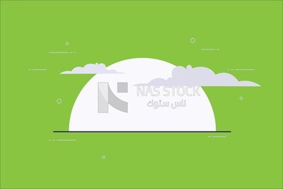 White background