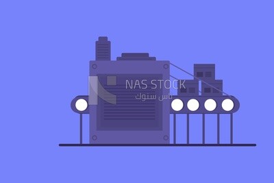 Big machine in factories