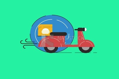 Delivery motorcycle