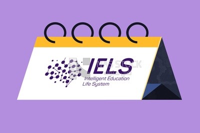 تقويم مع شعار IELS