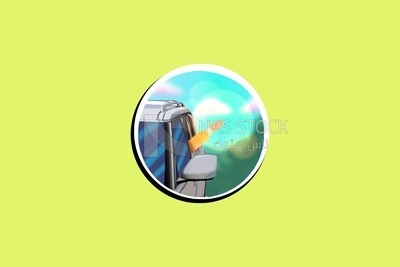 Hand waving from inside a car