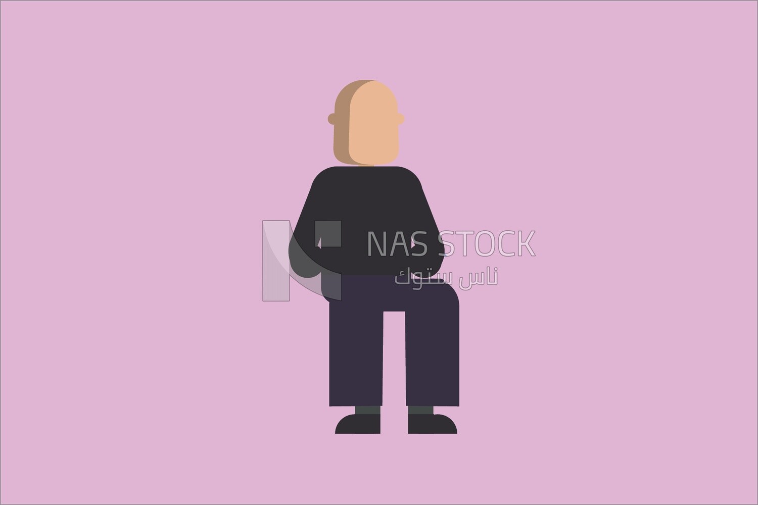 Back view of a man