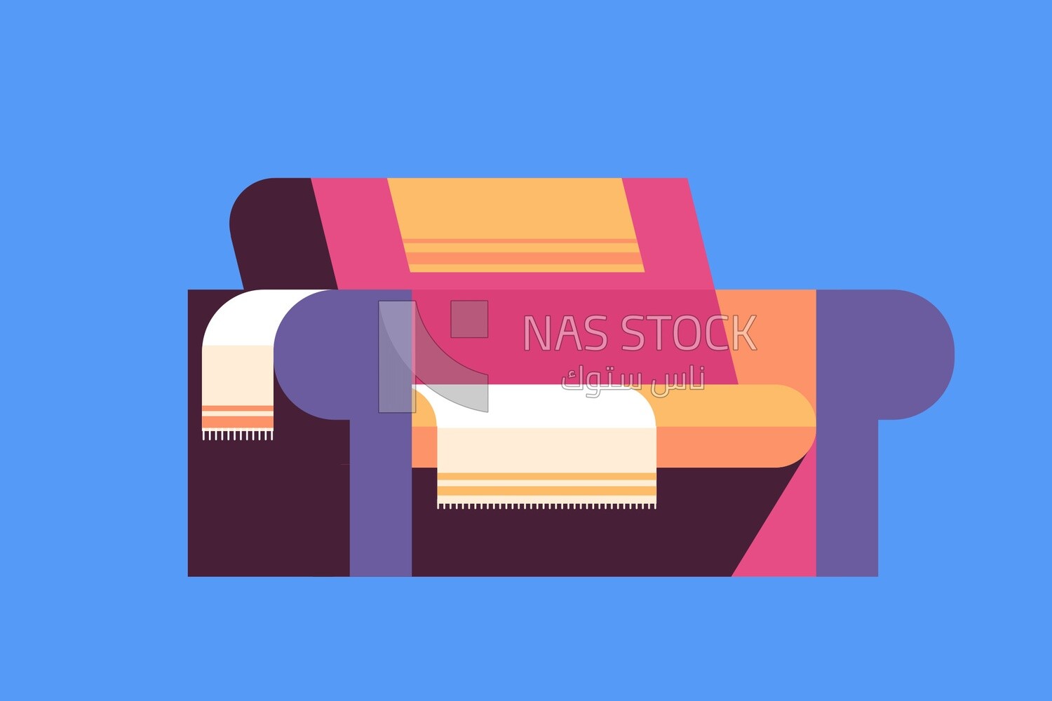 Colorful sofa