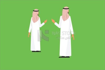 رجل خليجى من الخلف