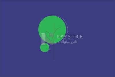 شجرة مستديرة بسيطة