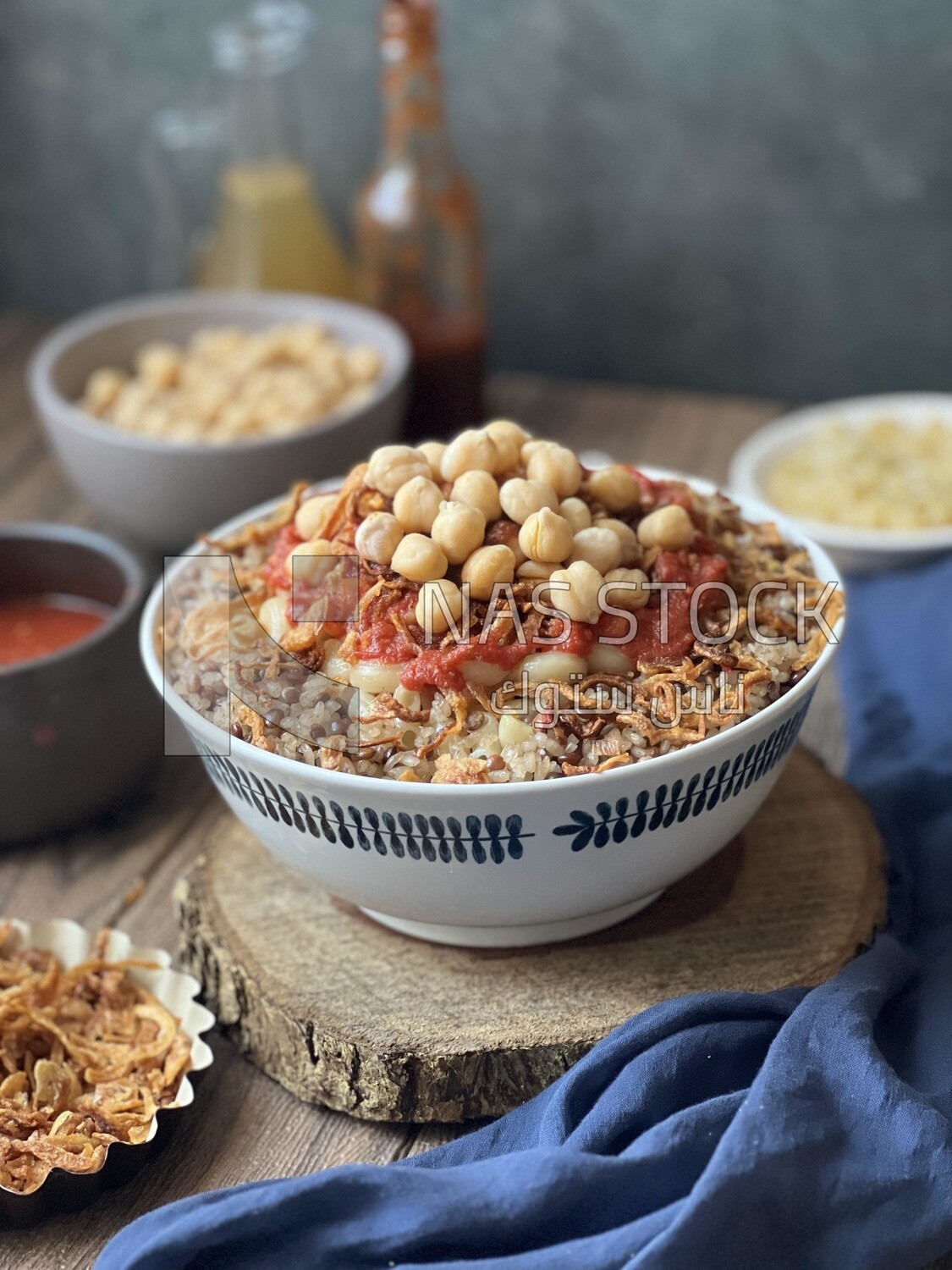 Egyptian koshary dish