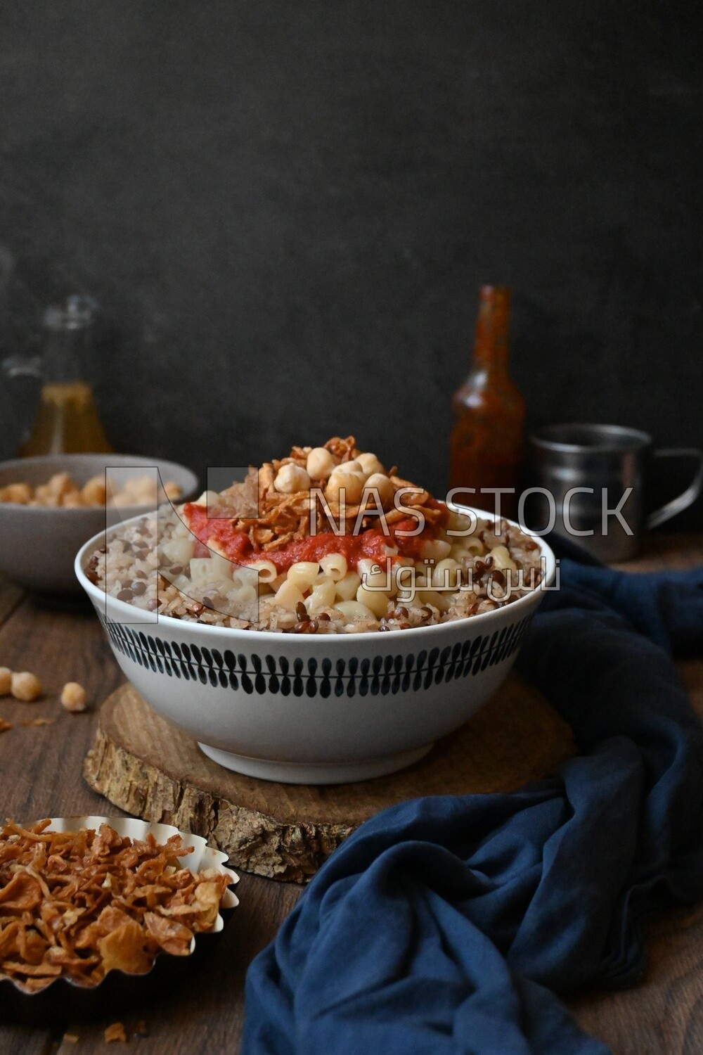 Egyptian koshary dish