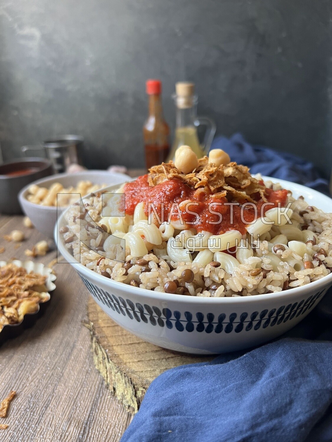 Egyptian koshary dish