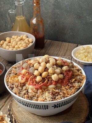 Egyptian koshary dish