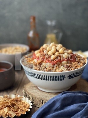 Egyptian koshary dish