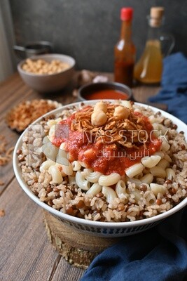 Egyptian koshary dish