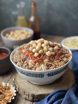 Egyptian koshary dish