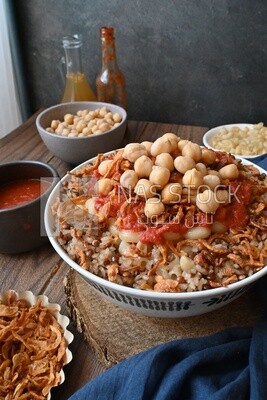 Egyptian koshary dish