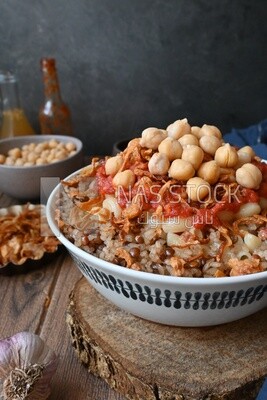 Egyptian koshary dish