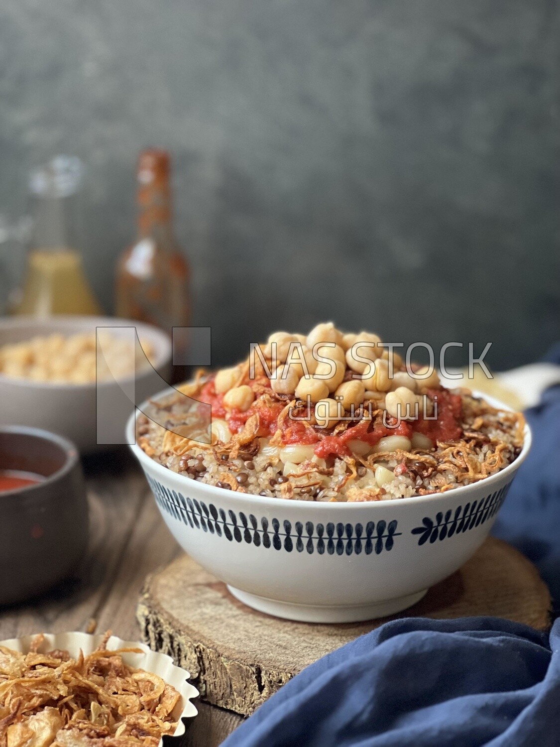 Egyptian koshary dish