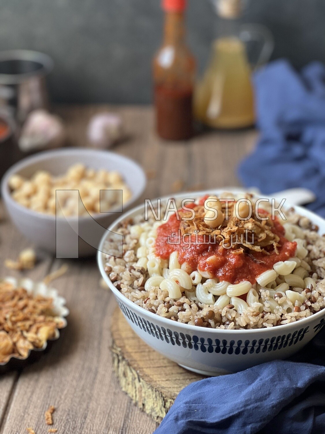 Egyptian koshary dish
