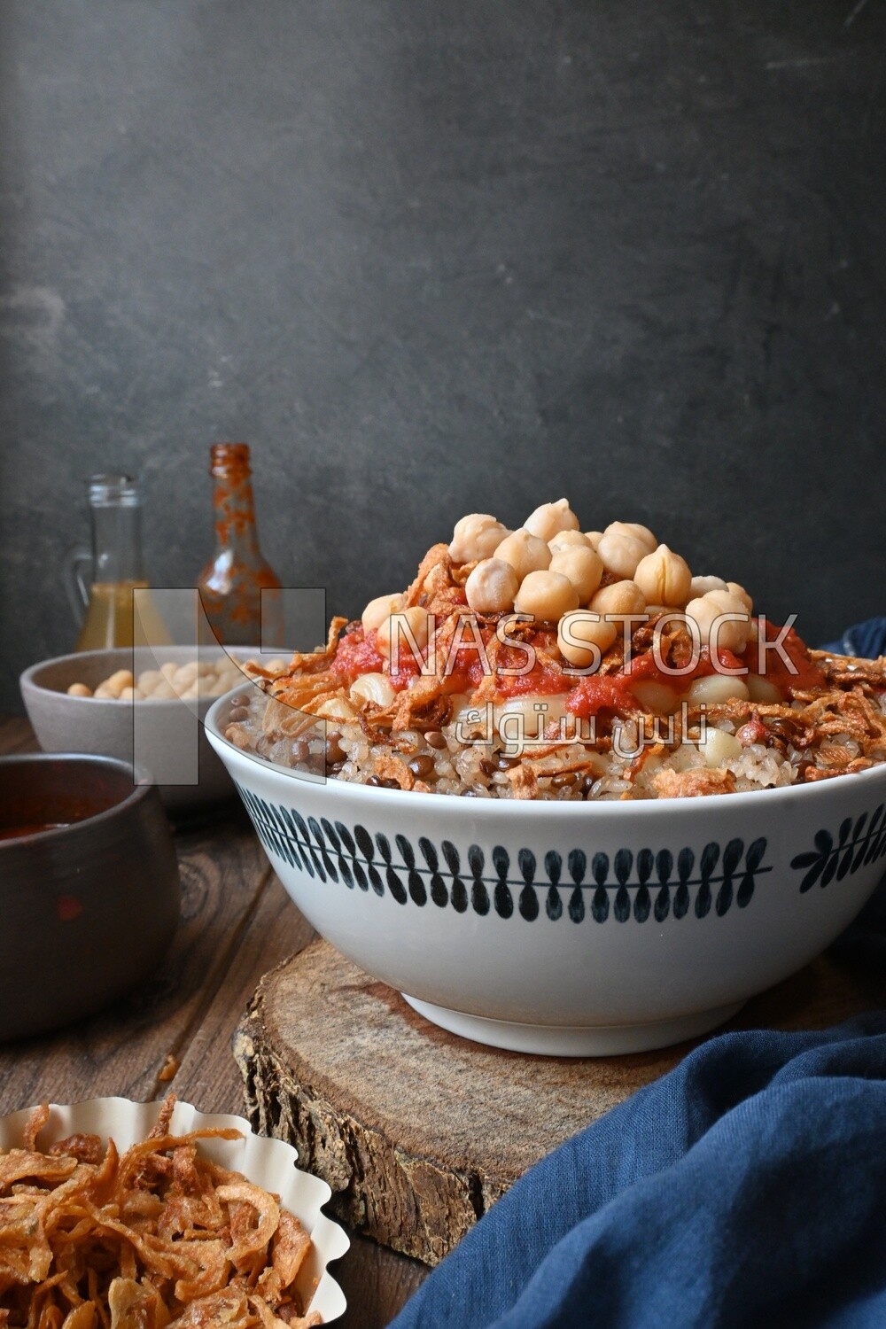 Egyptian koshary dish