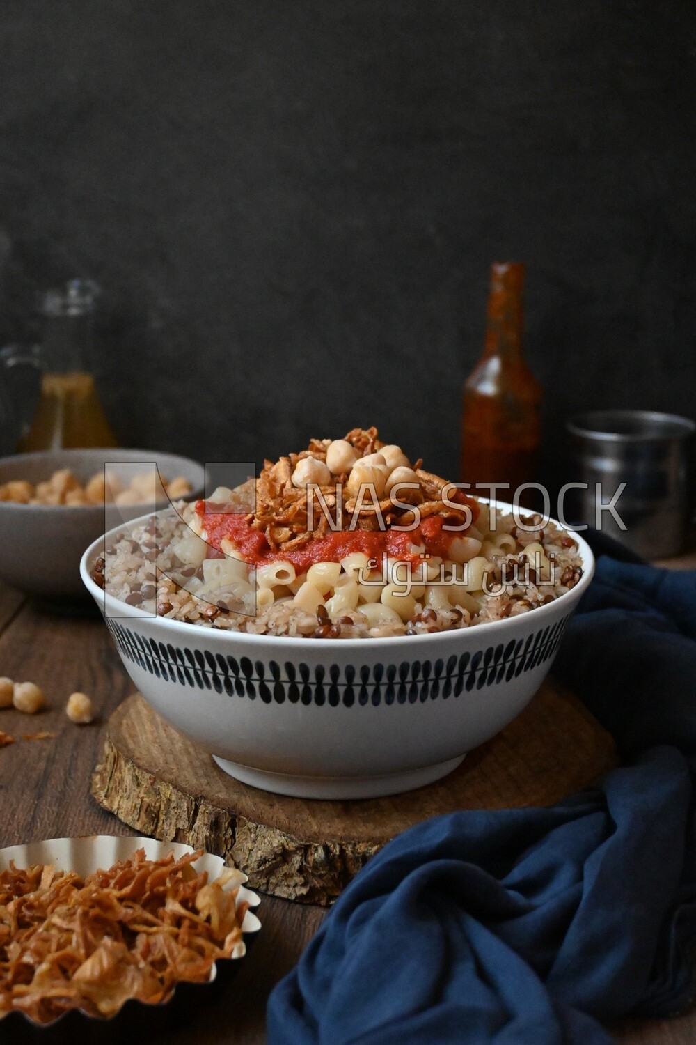 Egyptian koshary dish