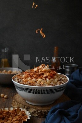 Egyptian koshary dish