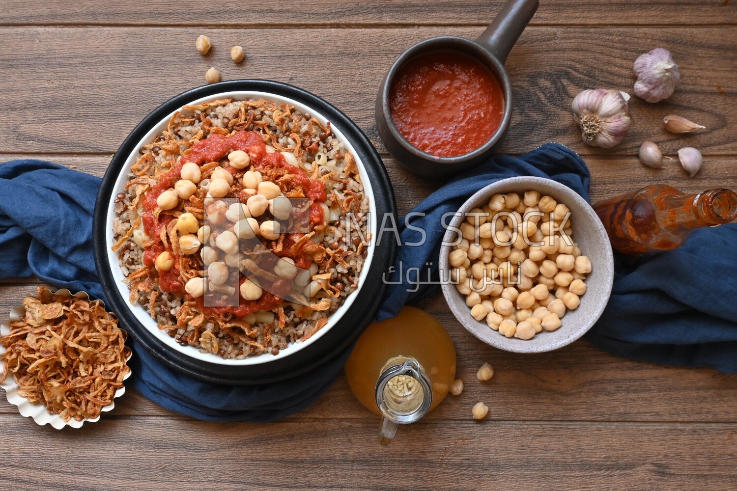 Egyptian koshary dish