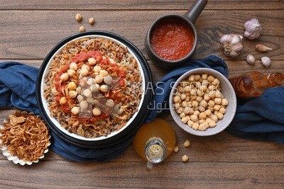 Egyptian koshary dish