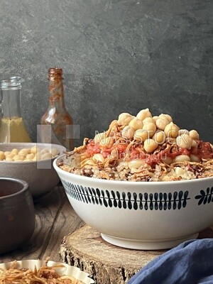 Egyptian koshary dish