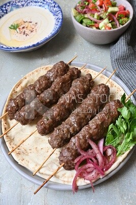 Dish with grilled kofta