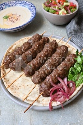 Dish with grilled kofta